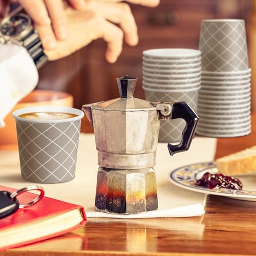 300 Pcs Count 3 oz Disposable Coffee Cups Disposable Espresso Cups Small Paper Cups 3 oz Cups for Coffee Tea Cocoa Juice Mini Paper Cups for Cafes Offices and Home (100 Count)