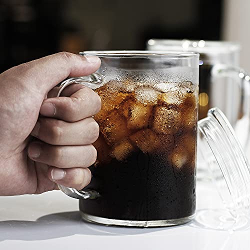 Glass Coffee Mugs (2 Count)