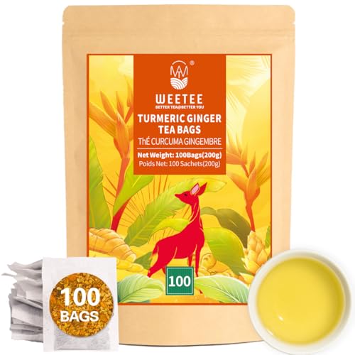 Turmeric Ginger Tea Bags 100 Count