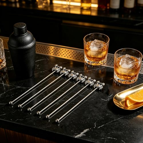 6 Pcs 7.5'' Metal Stir Sticks