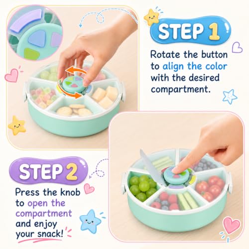 Kids' Rotating Snack Container Set