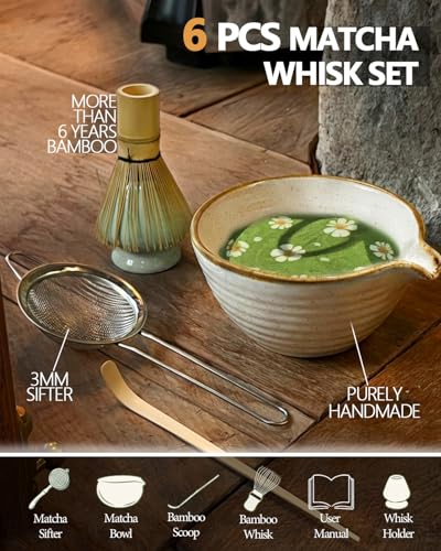 Matcha Whisk Set with Matcha Bowl