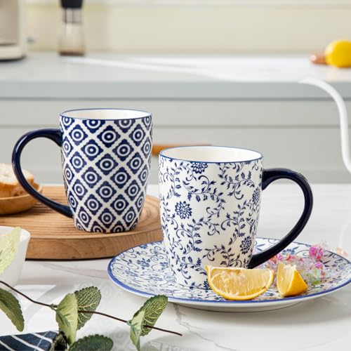 16 OZ Ceramic Coffee Mugs Set of 6 (6 Count)
