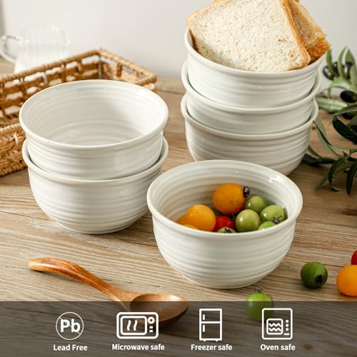 Ceramic Soup Bowls Set of 6 (6 Count)