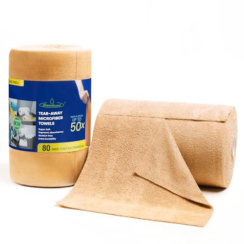Microfiber Cleaning Cloth Roll (80 Count)