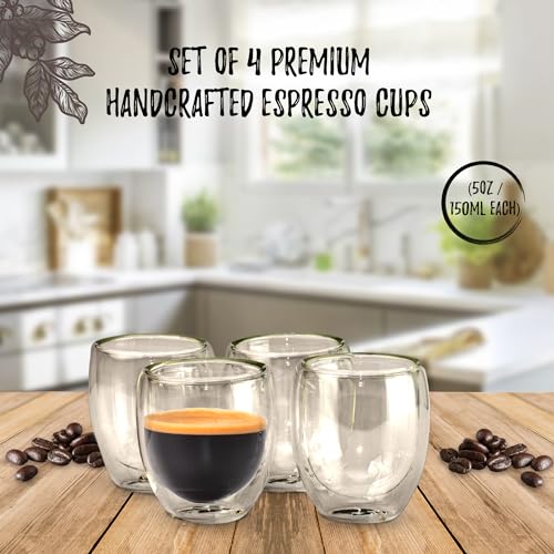 Double Wall Insulated Coffee Mugs (4 Count)