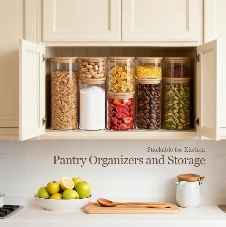 Glass Storage Containers with Lids (6 Count)