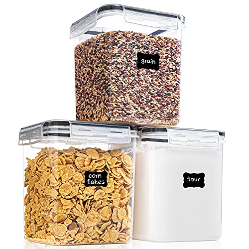 Medium Food Storage Containers with Lids Airtight 2.5L (3 Count)