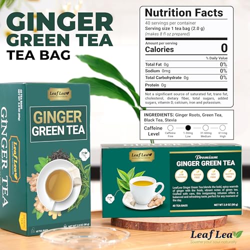 Green Tea Bags With Ginger (120 Count)