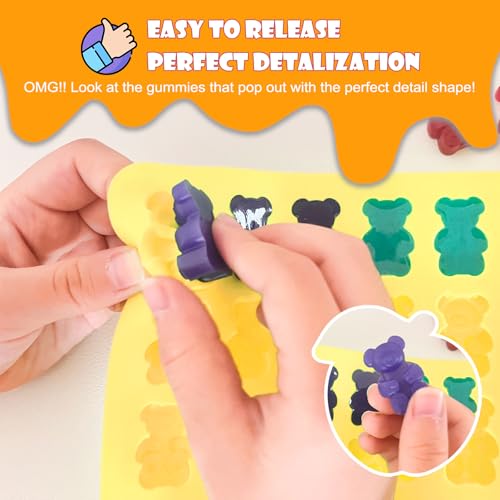 Gummy Bear Molds Silicone 37PCS Set