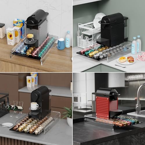 Acrylic Coffee Pod Holder for Nespresso OriginalLine Capsules