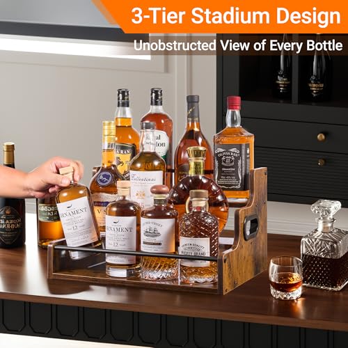 3 Tier Liquor Bottle Display Shelf