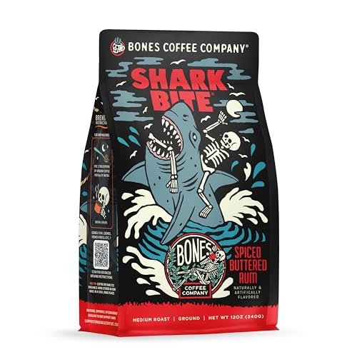 Shark Bite Buttered Rum Flavored Coffee (12 Ounce)