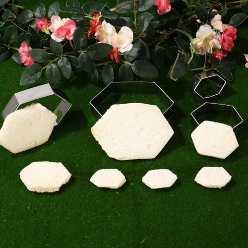 Hexagon Cookie Cutter Set 4 Sizes (4 Count)