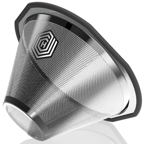 Reusable Metal Coffee Filter for Kalita Wave 185 and OXO 8 Cup