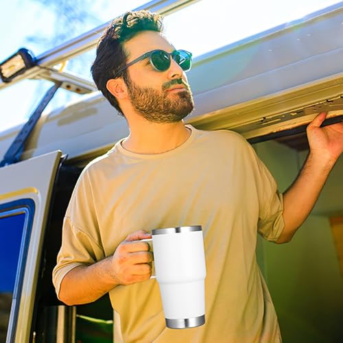 20 oz Tumbler Bulk with Handle Lid and Straw (12 Count)