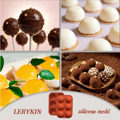 6 Holes Medium Semi Sphere Silicone Molds (86 Count)