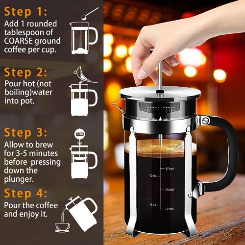 French Press Coffee Maker 304 Stainless Steel Coffee Press