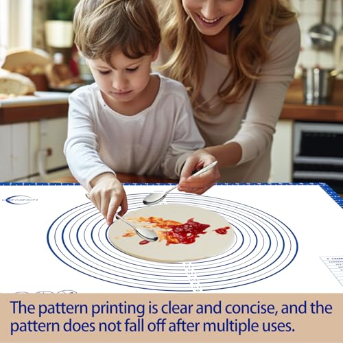 Silicone Pastry Mat Dough Baking Bread Sourdough Fondant Pie Dough Pizza