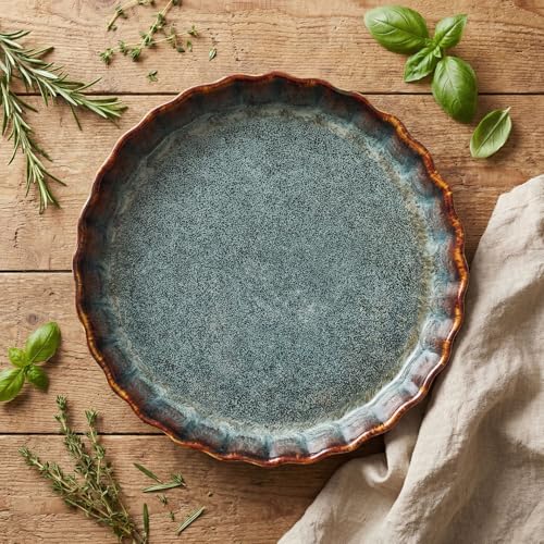Ceramic Pie Pan Quiche Baking Dish
