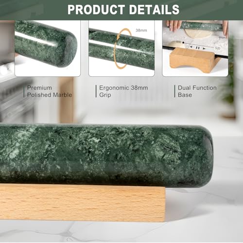 Marble French Rolling Pin for Baking