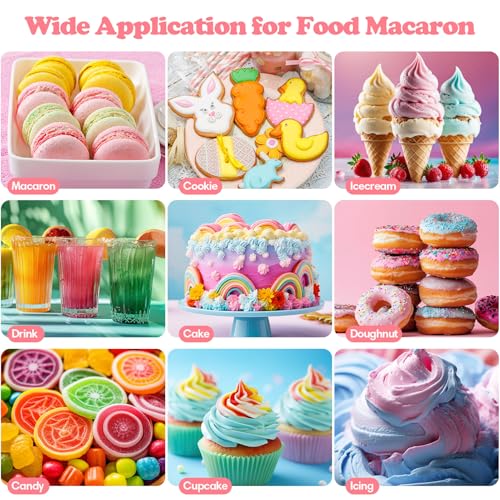Gel Food Coloring 12 Colors Set for Cake Decorating (12 Fl Oz)