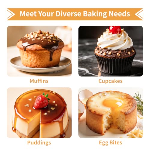 Jumbo Silicone Muffin Pans with Metal Frame (3 Count)