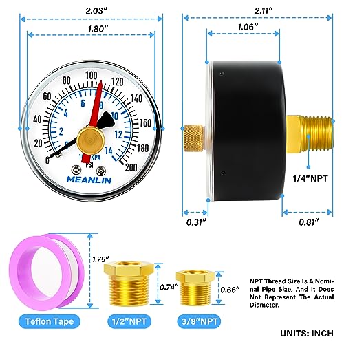 0 200Psi 2" DIAL FACE 1