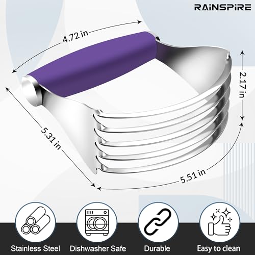 Large Pastry Cutter For Baking Durable Pastry Blender Dough Cutter Purple