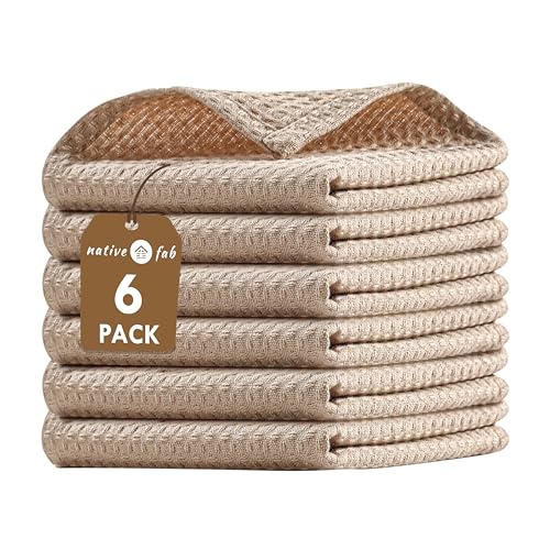 6 Pack Waffle Dish Cloths (6 Count)