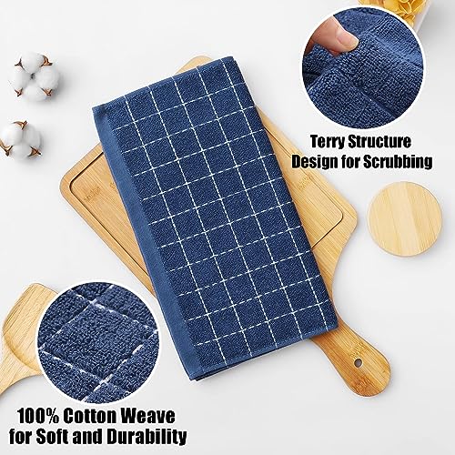 100% Cotton Terry Kitchen Dish Cloths (8 Count)