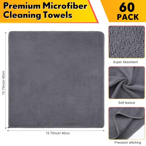 Car Microfiber Clean Cloths (60 Count)