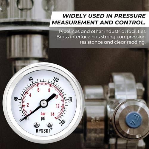 0 200 Psi Low Pressure Gauge