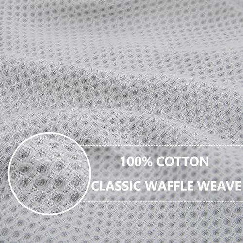 100% Cotton Oversized Waffle Weave Kitchen Towels 4 (4 Count)