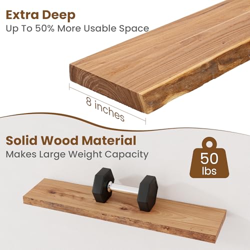 Floating Shelves for Wall Decor (2 Count)