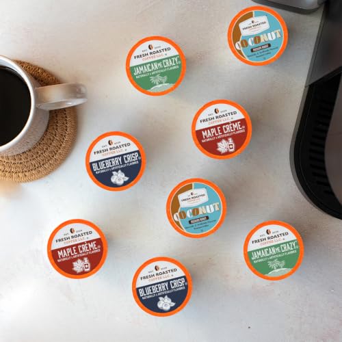 Fun Flavors Flavored Coffee Pod Variety Pack Flavored K (48 Count)