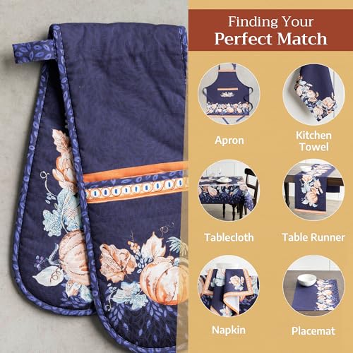 Double Oven Mitts 100% Cotton Double Oven Glove