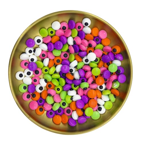 Mixed Colour Eyes Sprinkles Halloween Edible Eyes Cake Decoration Cupcake Toppers Cookie Decorating Perfect for Cakes (3 Ounce)
