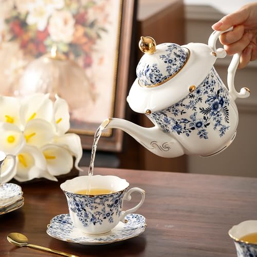Country Roses Porcelain Tea Set