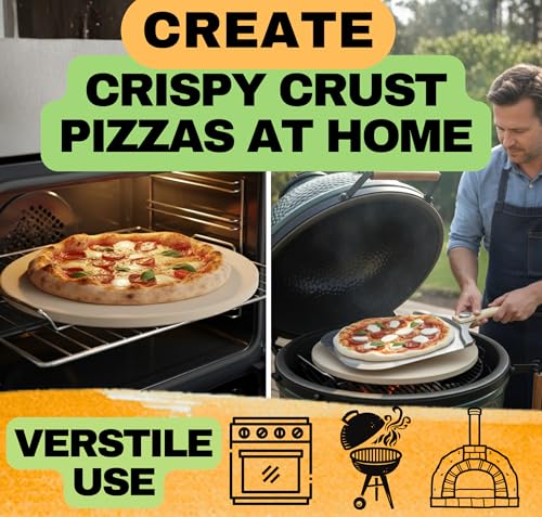 Round Pizza Stone for Oven 16 inch