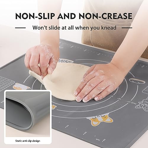 Silicone Baking Mat Sheet and Pastry Dough Cutter