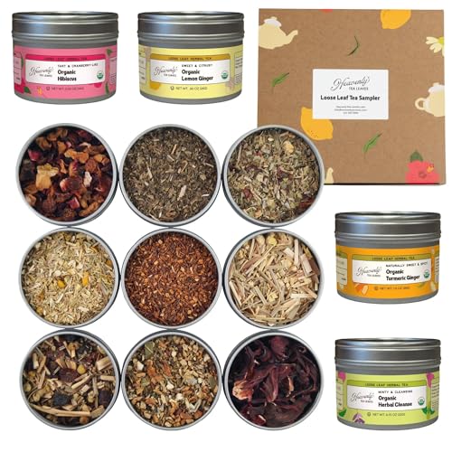 Organic Herbal Tea Sampler Set (6.5 Ounce)