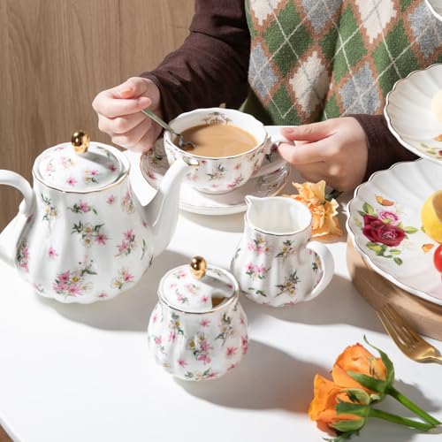 Porcelain Tea Sets British Royal Series (13 Count)