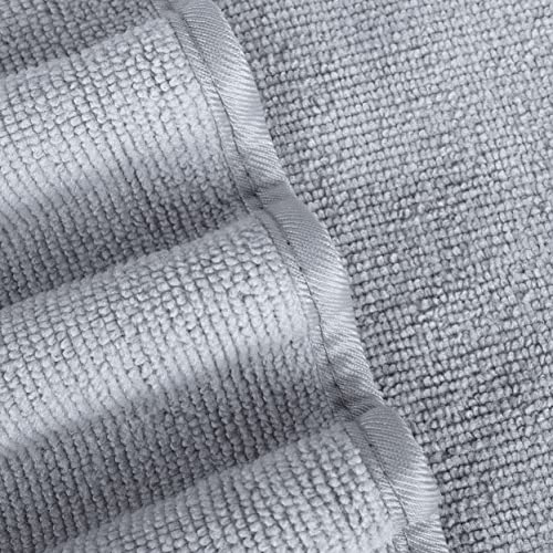 330 GSM Poly Blend Microfiber Shower Wash Cloth Face Towel (6 Count)