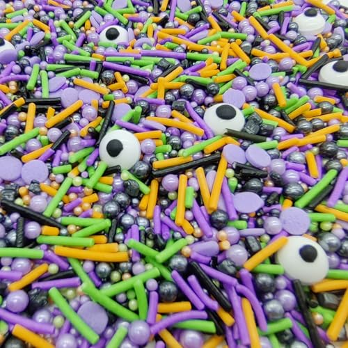 Halloween Sprinkles Monster Theme Eyes Cake Decorations Topper Edible Themed Sprinkles For Cookie Decorating