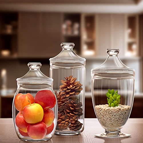 Adore Plastic Apothecary Jars (3 Count)