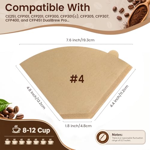 600Pcs #4 Coffee Filters 8 (600 Count)