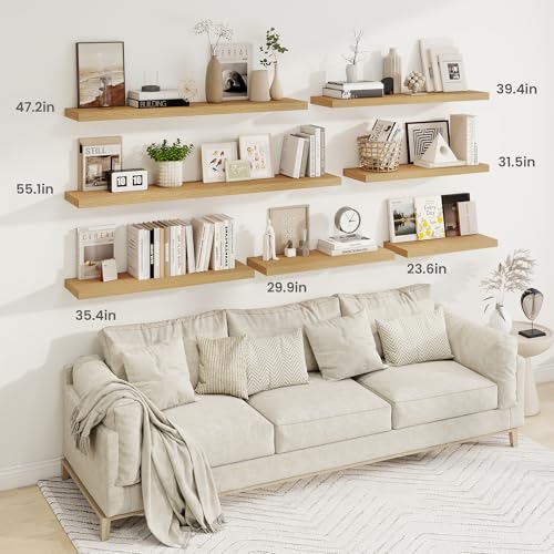 55 Inch Fireplace Mantel Shelf (2 Count)