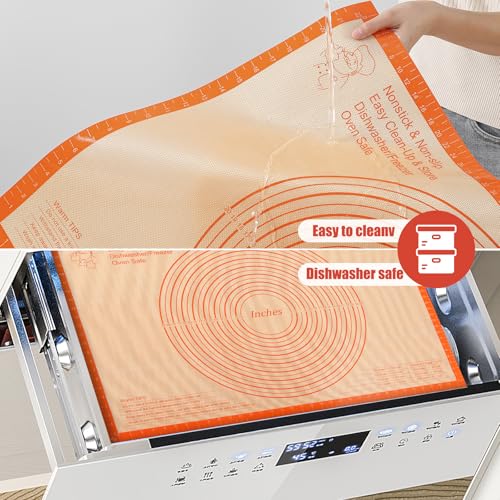 Silicone Pastry Mat 36X24 Inch Baking Mat for Counter Dough Rolling Mat