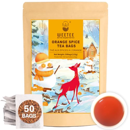 Orange Spice Herbal Tea Bags 50count (50 Count)